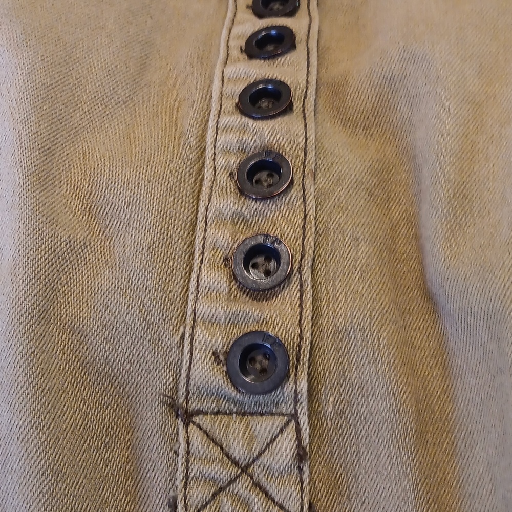 Free People Olive Green Khaki And Knit Mini Dress - Picture 7 of 9